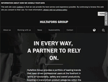 Tablet Screenshot of hultaforsgroup.com